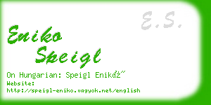 eniko speigl business card